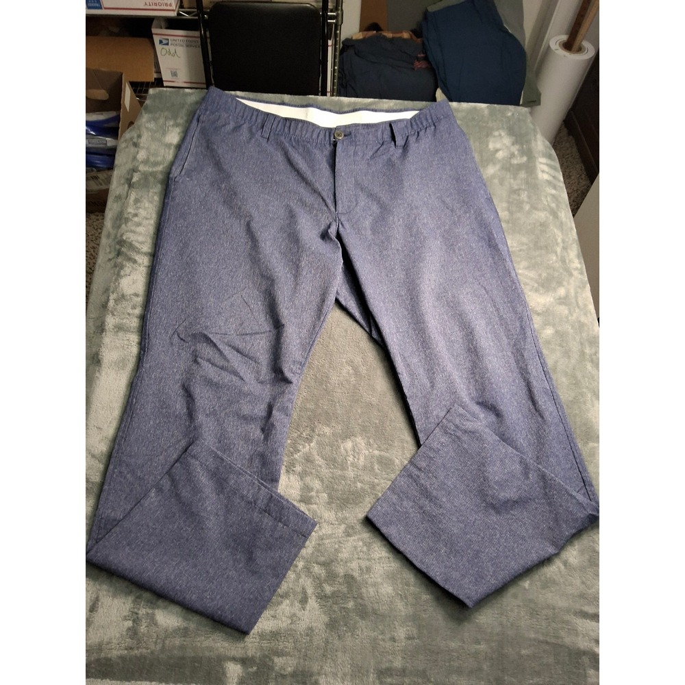 Under‎ Armour Matchplay Golf Pants Mens 40/32 Blue Heather Performance Trousers